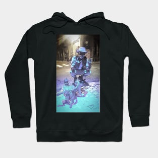 Rocking man on dog Hoodie